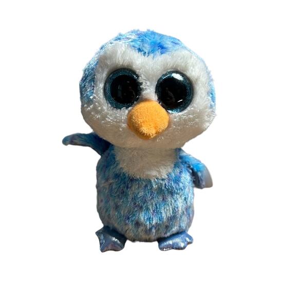 Ty Beanie Boos 6" ICE CUBE the Blue Penguin Plush Stuffed Animal - Picture 1 of 8